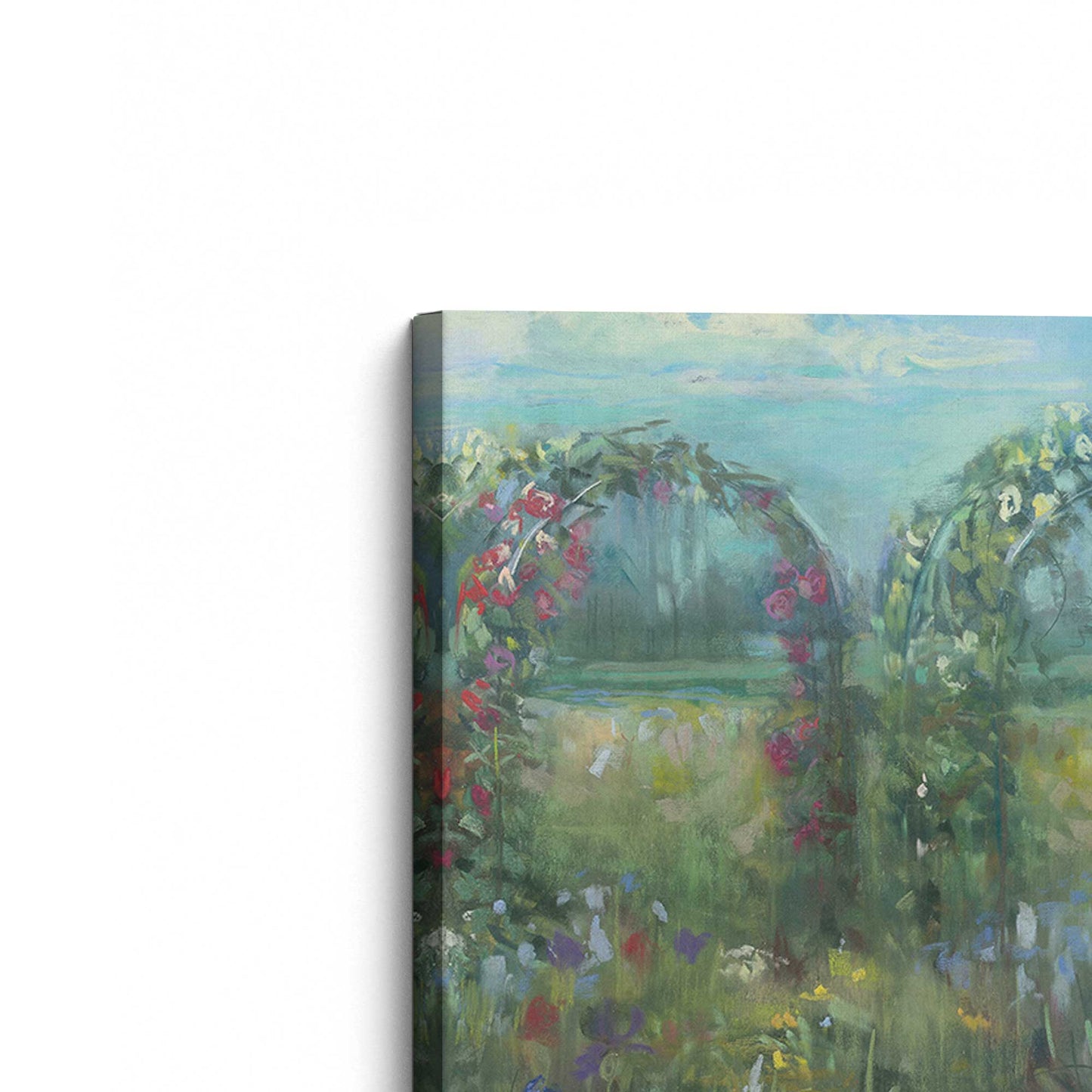 [Color:Stretched Canvas], Picture of the corner of the art