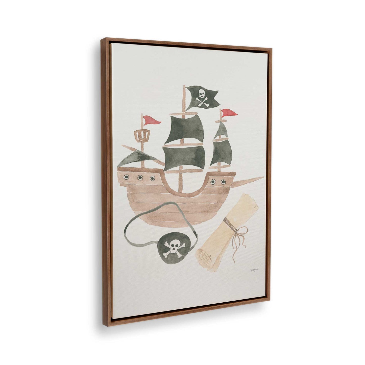 [Color:Walnut], Picture of the corner of the art