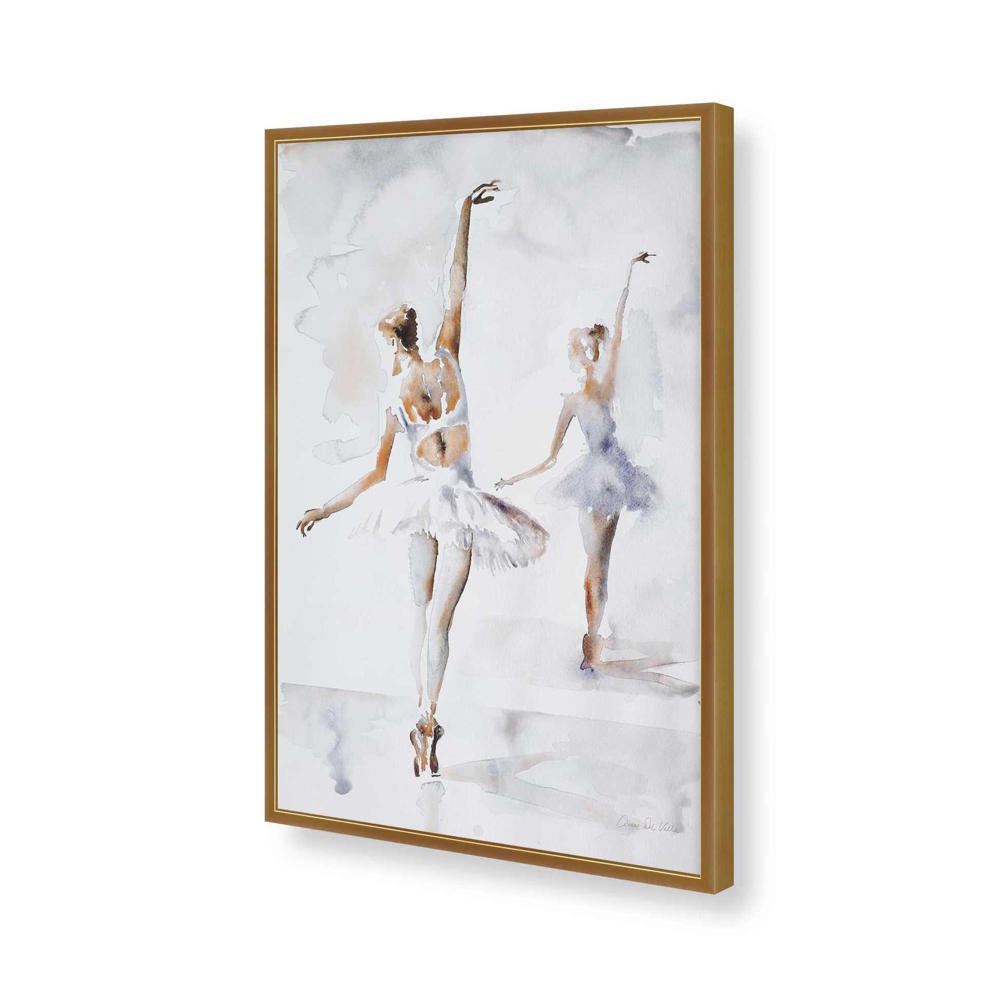 [Color:Polished Gold], Picture of art in a Polished Gold frame of the corner