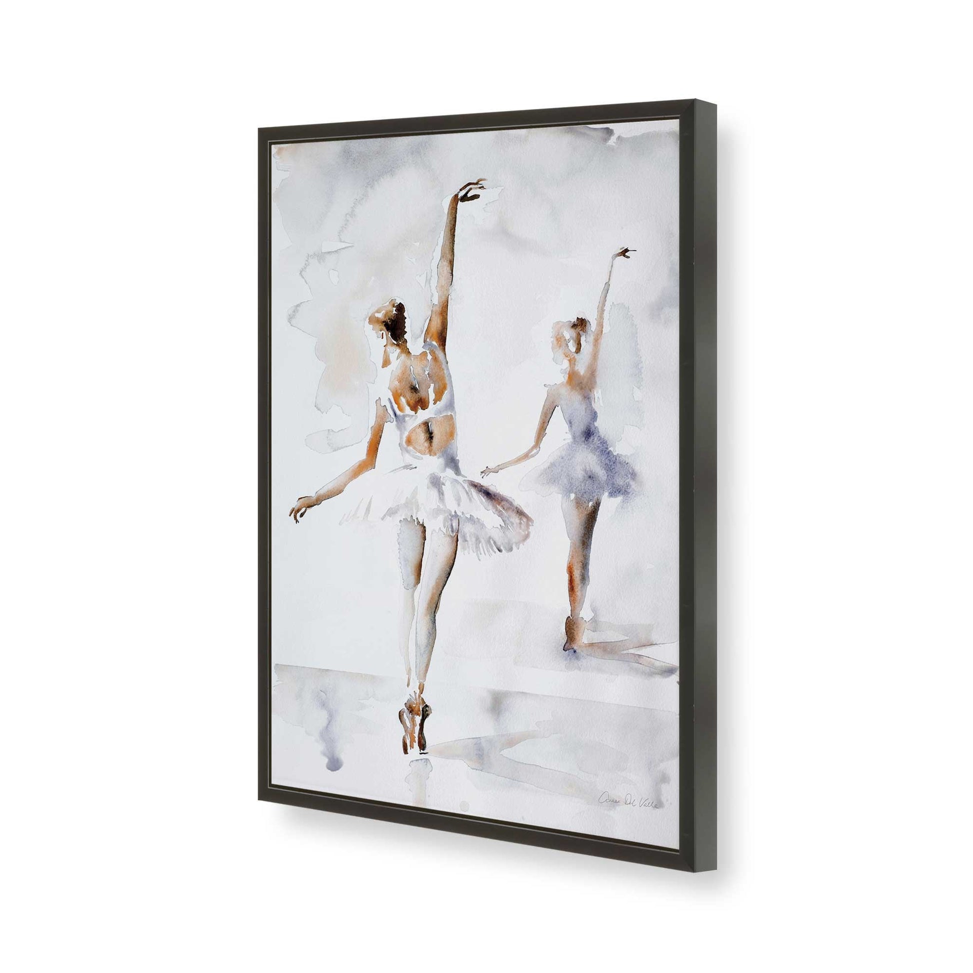 [Color:Satin Black], Picture of art in a Satin Black frame of the corner
