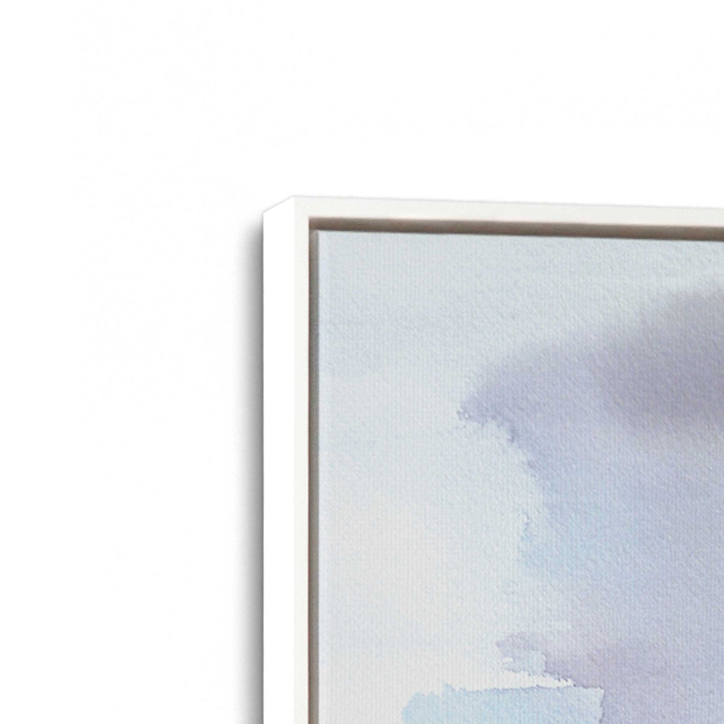 [Color:Opaque White], Picture of art in a White frame at an angle