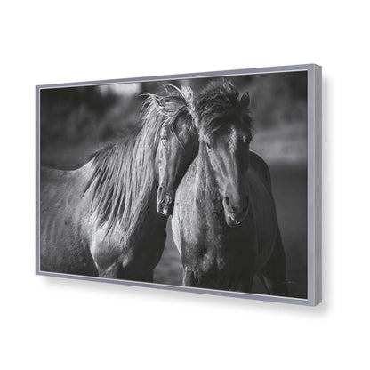 [Color:Polished Chrome], Picture of art in a Polished Chrome frame of the corner