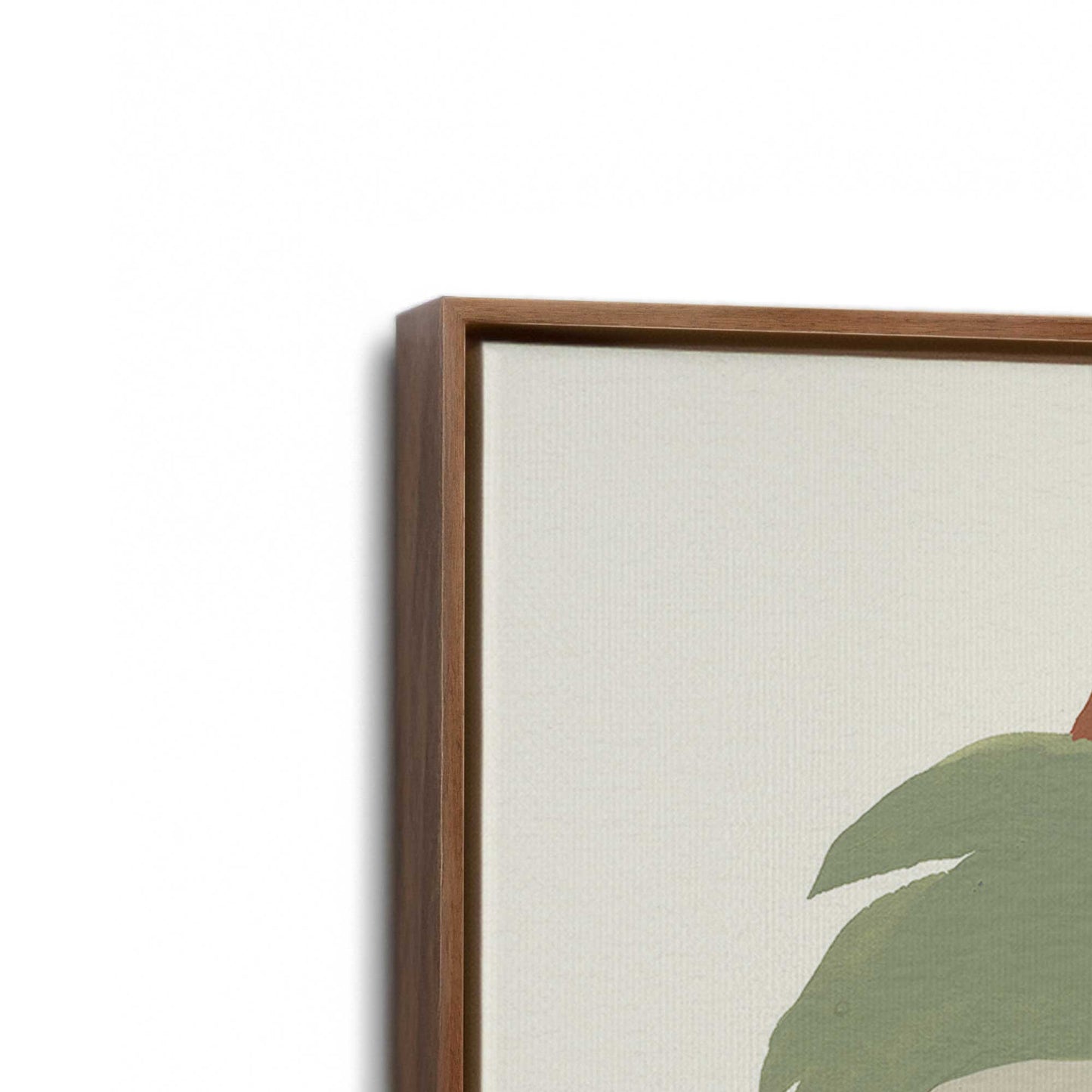 [Color:Walnut], Picture of art in a Walnut frame at an angle