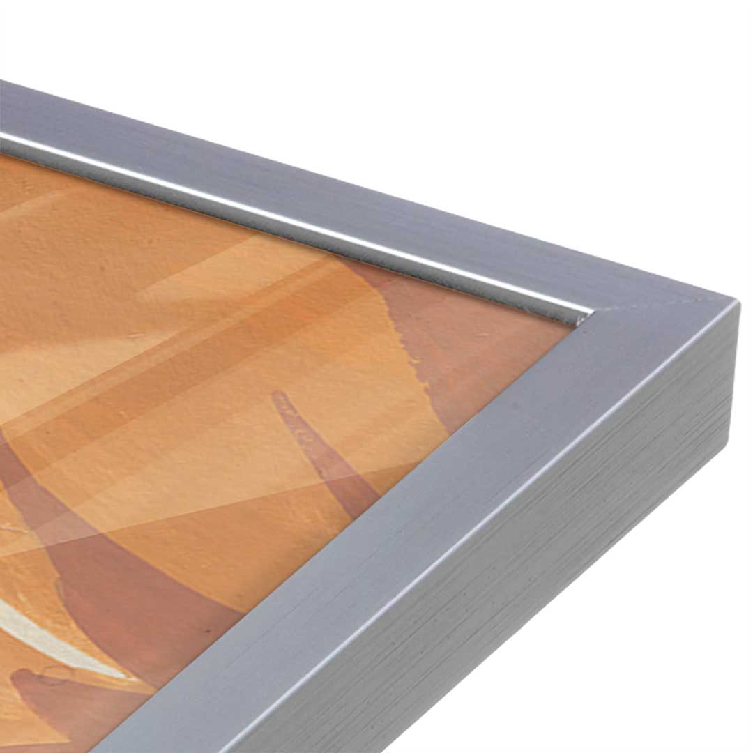 [Color:Polished Chrome], Picture of art in a Polished Chrome frame at an angle
