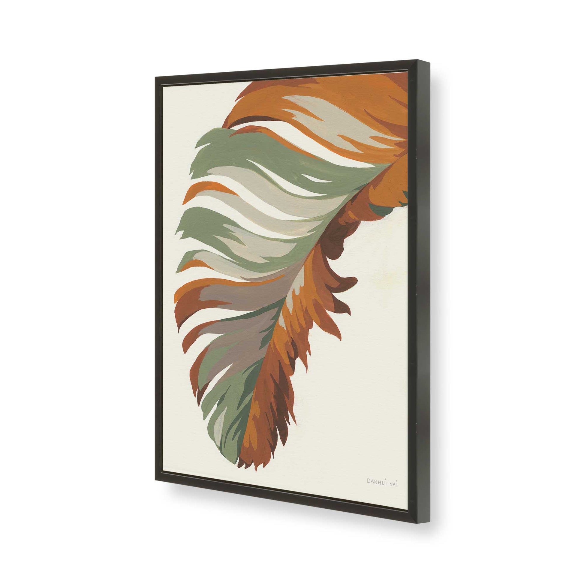 [Color:Satin Black], Picture of art in a Satin Black frame of the corner