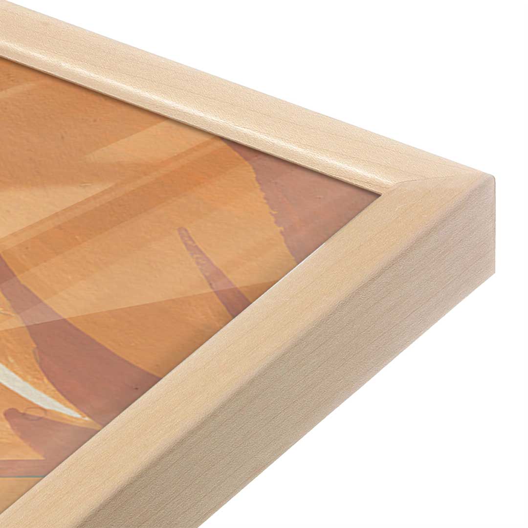 [Color:Raw Maple], Picture of art in a Raw Maple frame at an angle