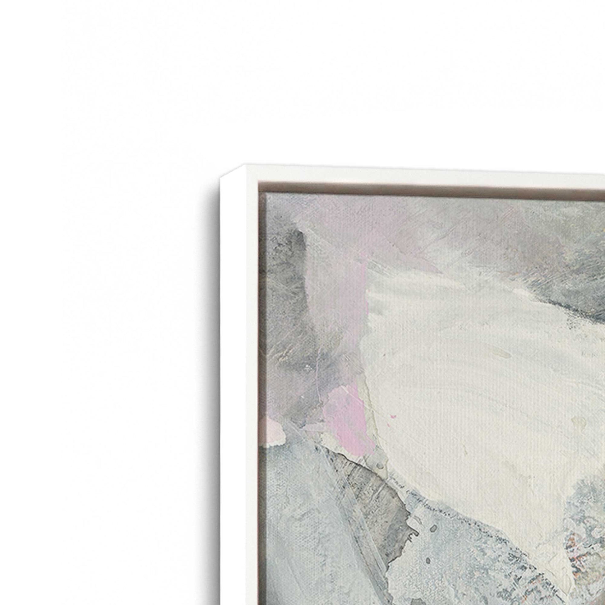 [Color:Opaque White], Picture of art in a White frame at an angle