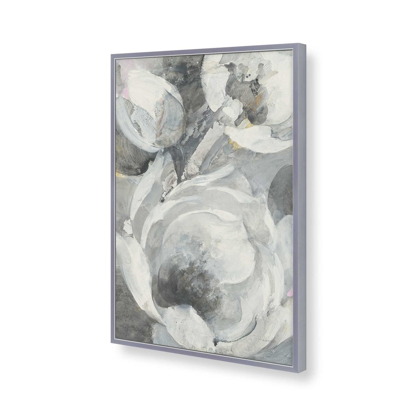[Color:Polished Chrome], Picture of art in a Polished Chrome frame of the corner