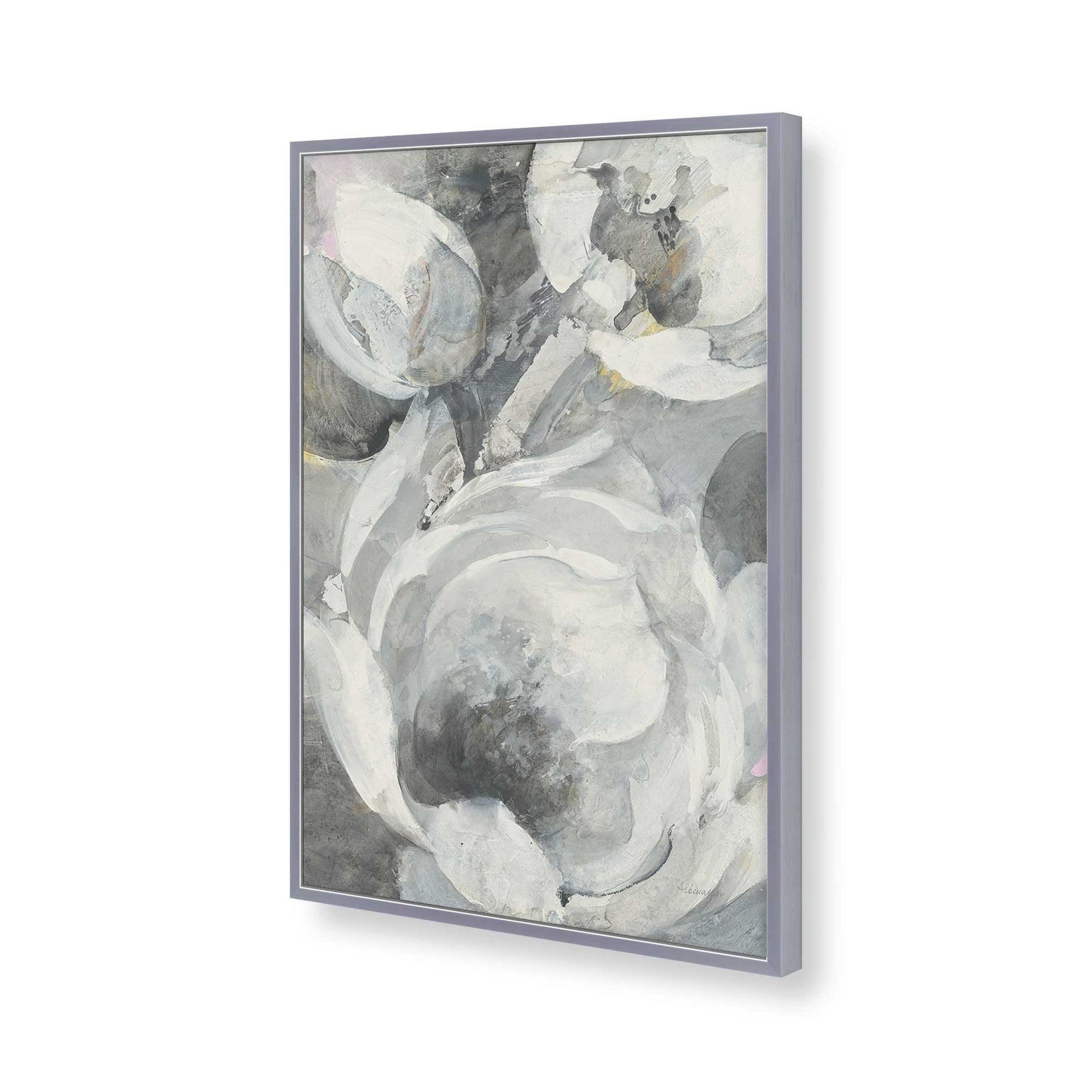 [Color:Polished Chrome], Picture of art in a Polished Chrome frame of the corner