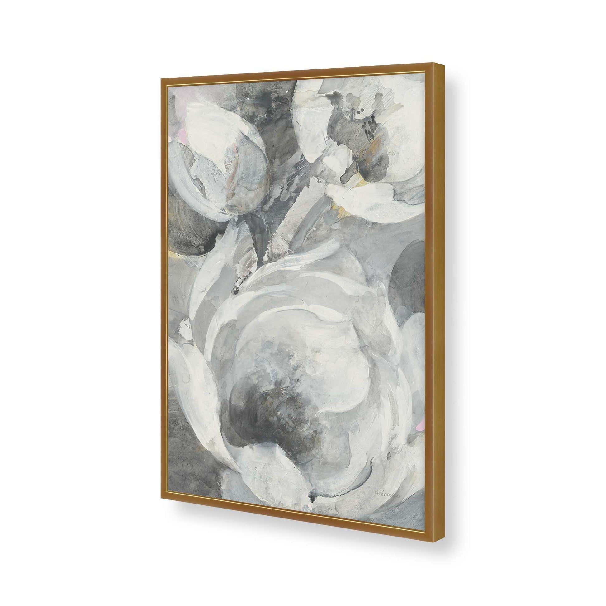 [Color:Polished Gold], Picture of art in a Polished Gold frame of the corner