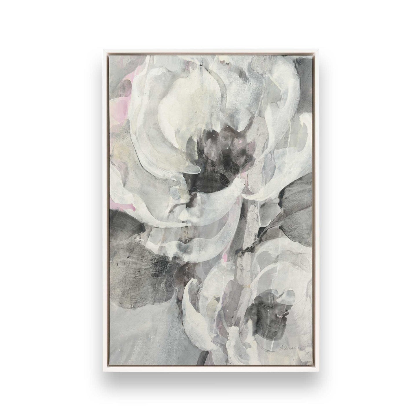 [Color:Opaque White], Picture of art in a White frame