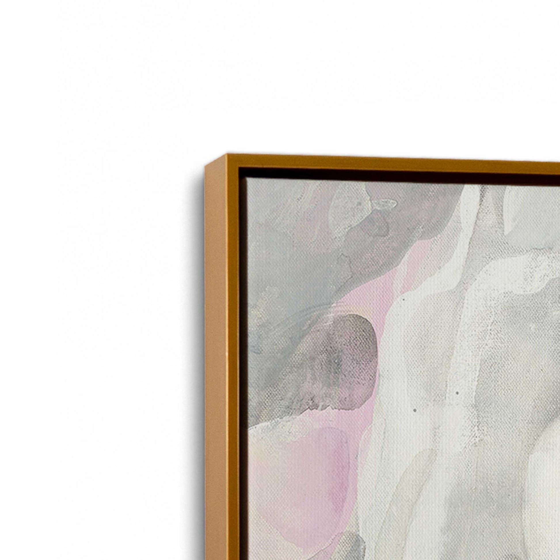 [Color:Polished Gold], Picture of art in a Polished Gold frame at an angle