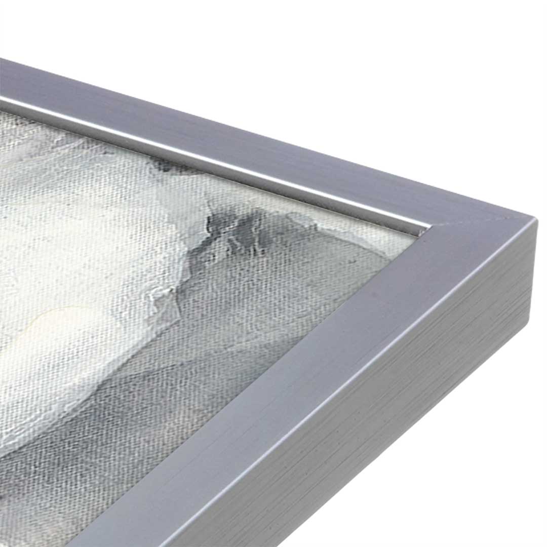[Color:Polished Chrome], Picture of art in a Polished Chrome frame at an angle