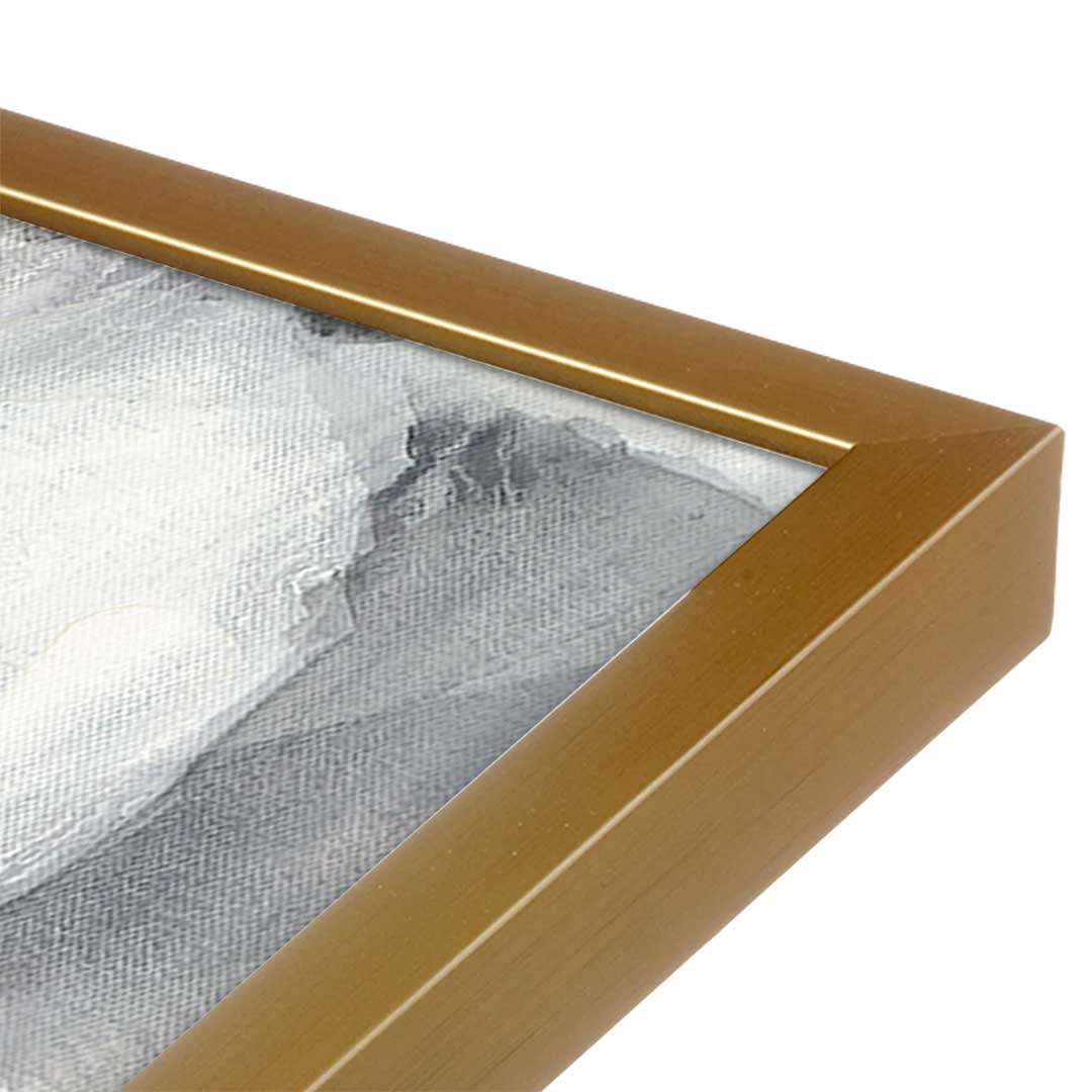 [Color:Polished Gold], Picture of art in a Polished Gold frame at an angle