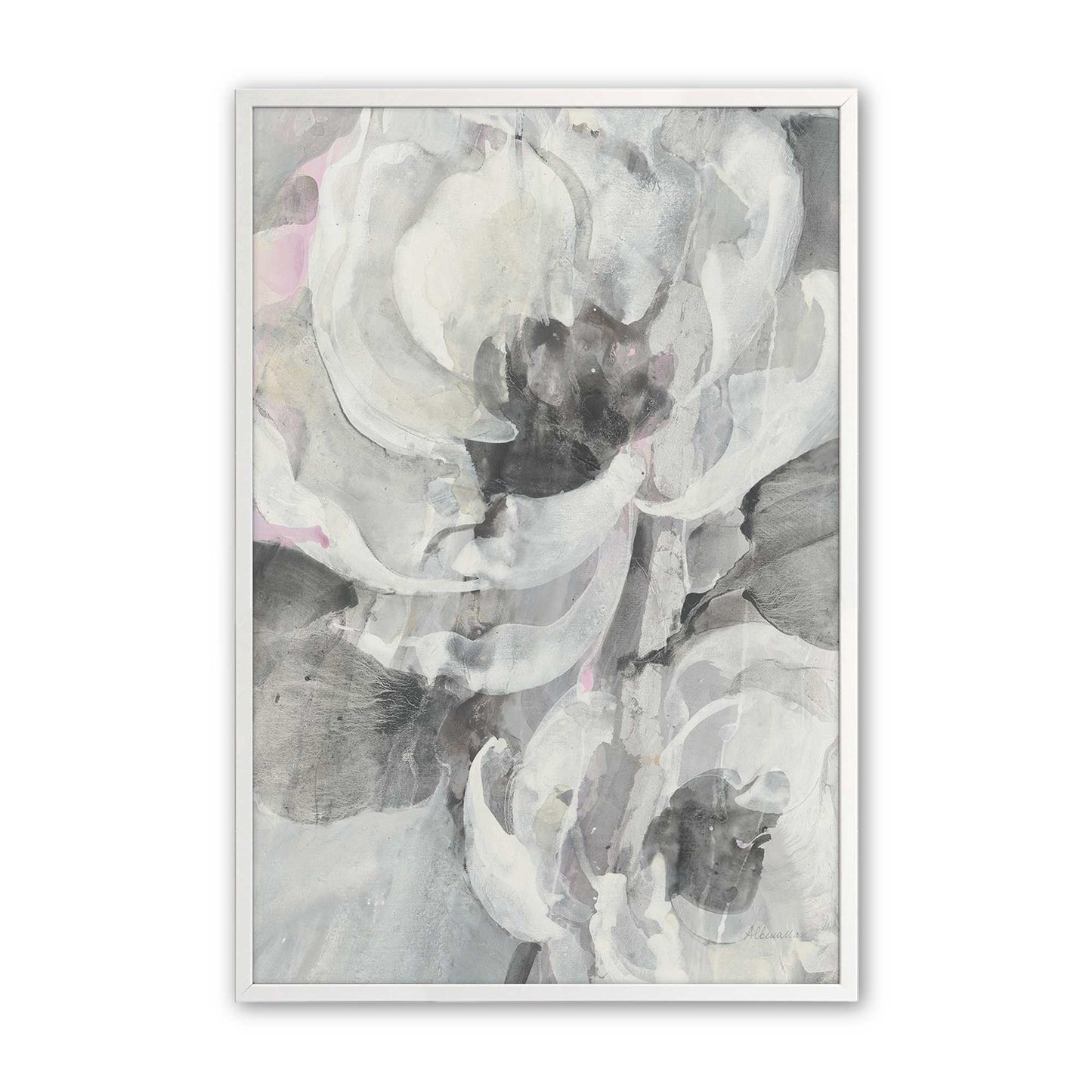 [Color:Opaque White], Picture of art in a Opaque White frame