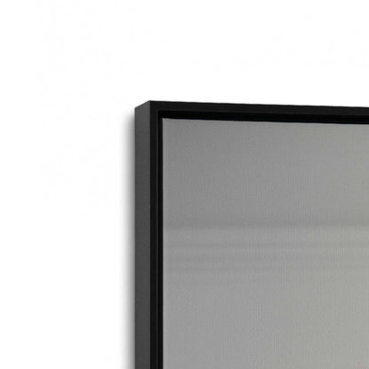 [Color:Satin Black], Picture of art in a Satin Black frame at an angle