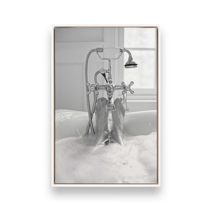 [Color:Opaque White], Picture of art in a White frame