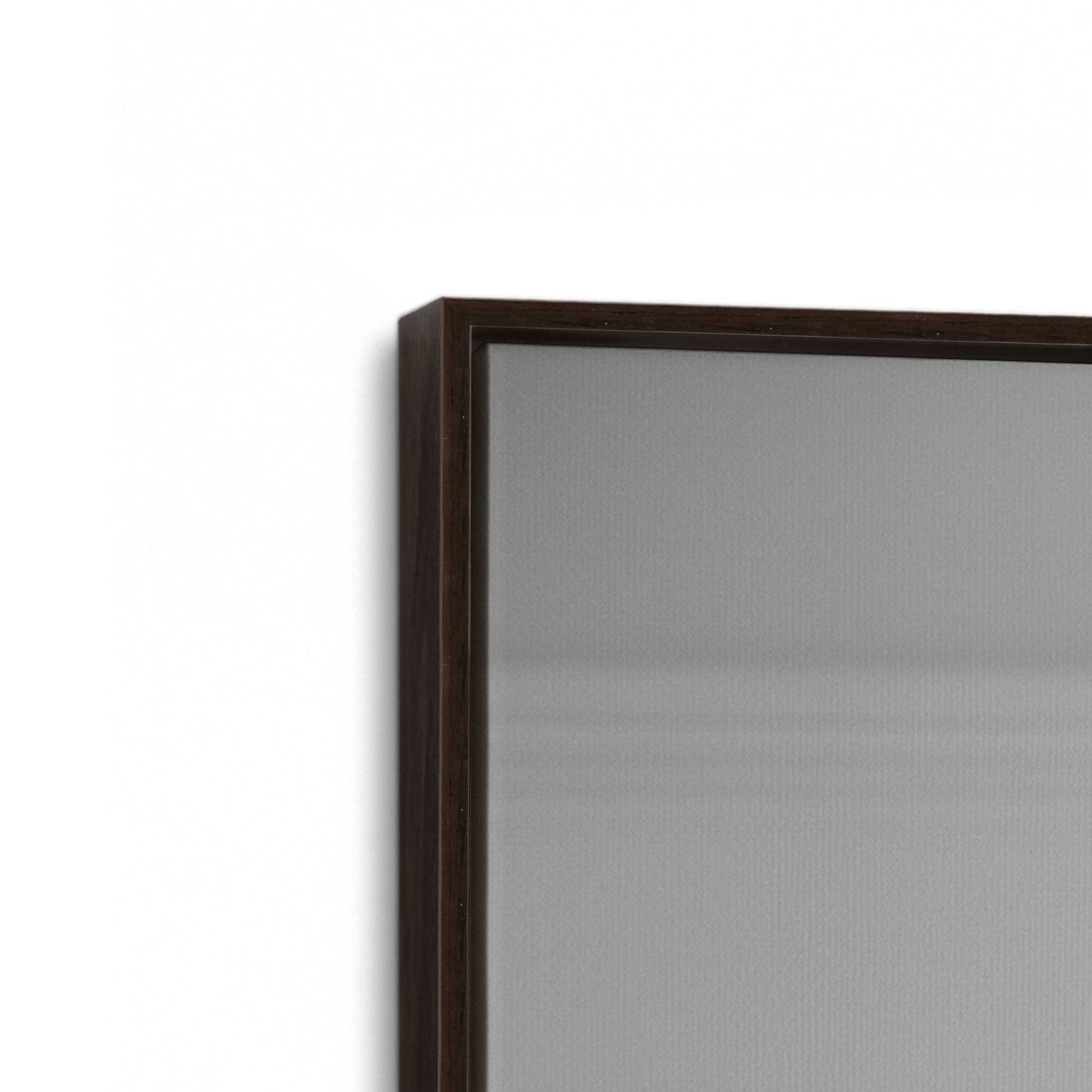 [Color:Espresso], Picture of art in a Espresso frame at an angle