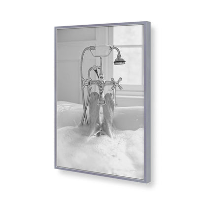 [Color:Polished Chrome], Picture of art in a Polished Chrome frame of the corner