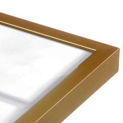 [Color:Polished Gold], Picture of art in a Polished Gold frame at an angle