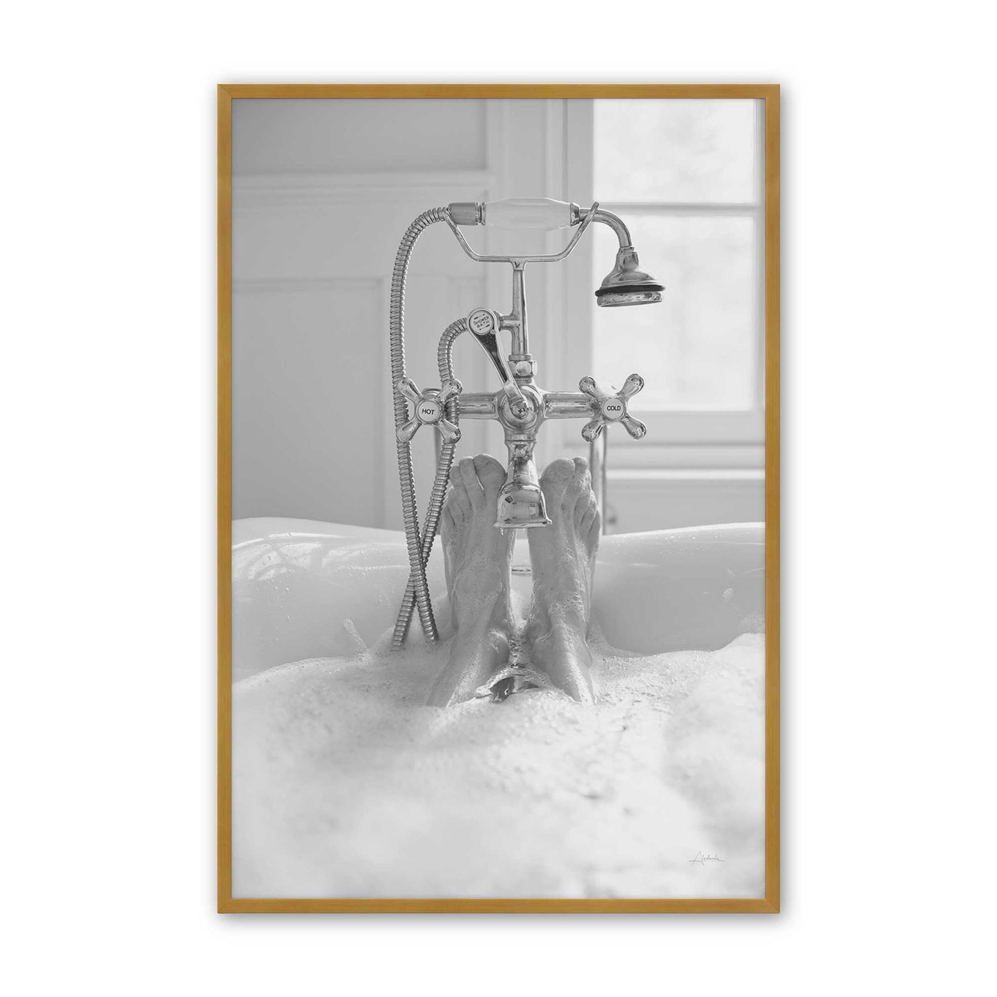 [Color:Polished Gold], Picture of art in a Polished Gold frame