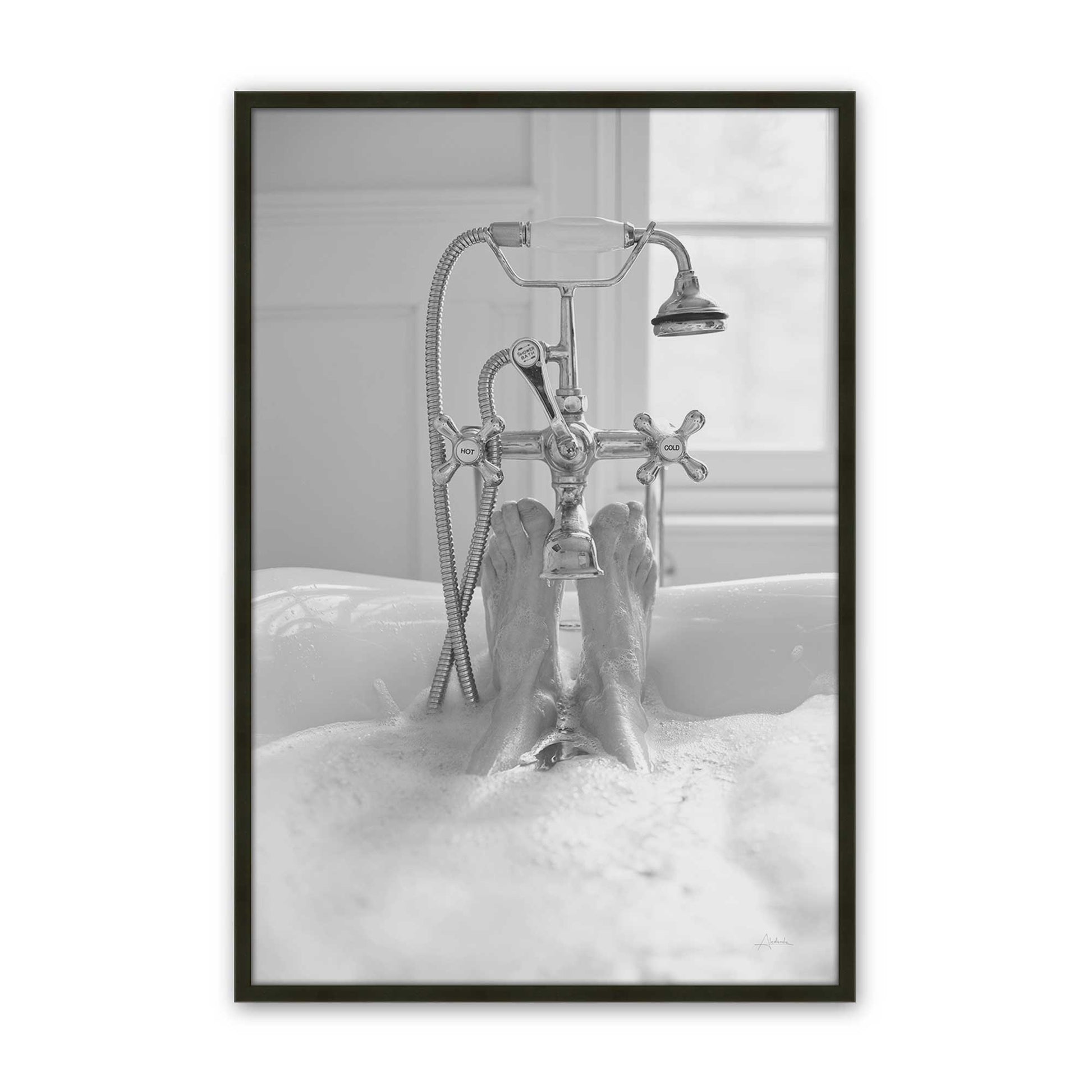[Color:Satin Black], Picture of art in a Satin Black frame