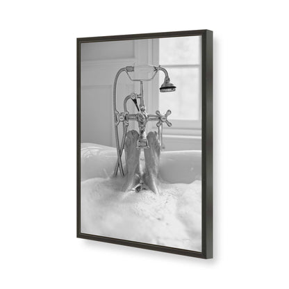 [Color:Satin Black], Picture of art in a Satin Black frame of the corner