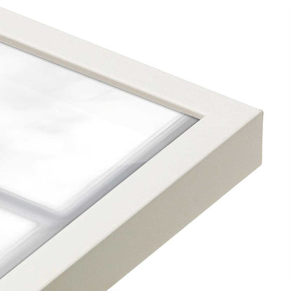 [Color:Opaque White], Picture of art in a Opaque White frame at an angle