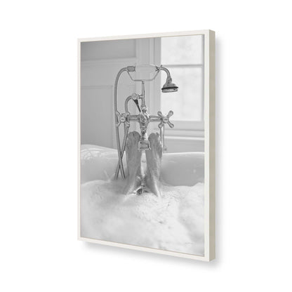 [Color:Opaque White], Picture of art in a Opaque White frame of the corner