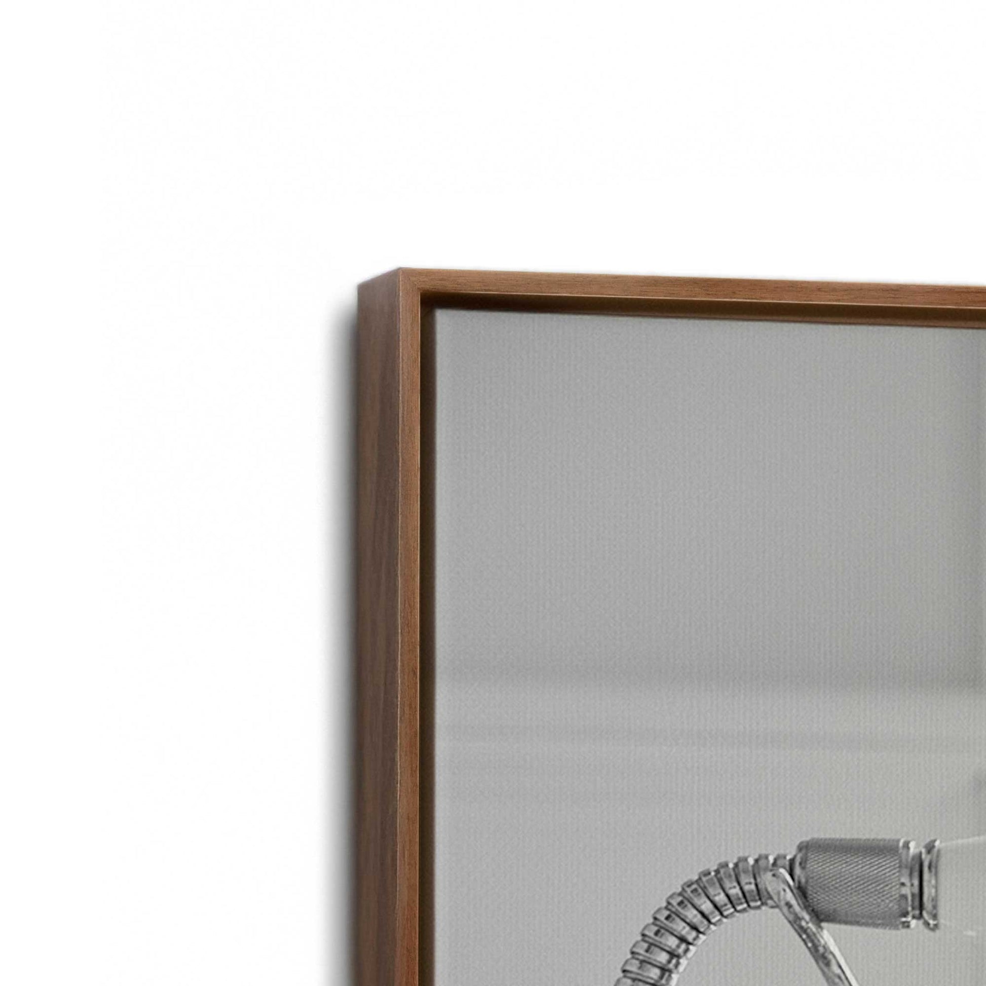 [Color:Walnut], Picture of art in a Walnut frame at an angle