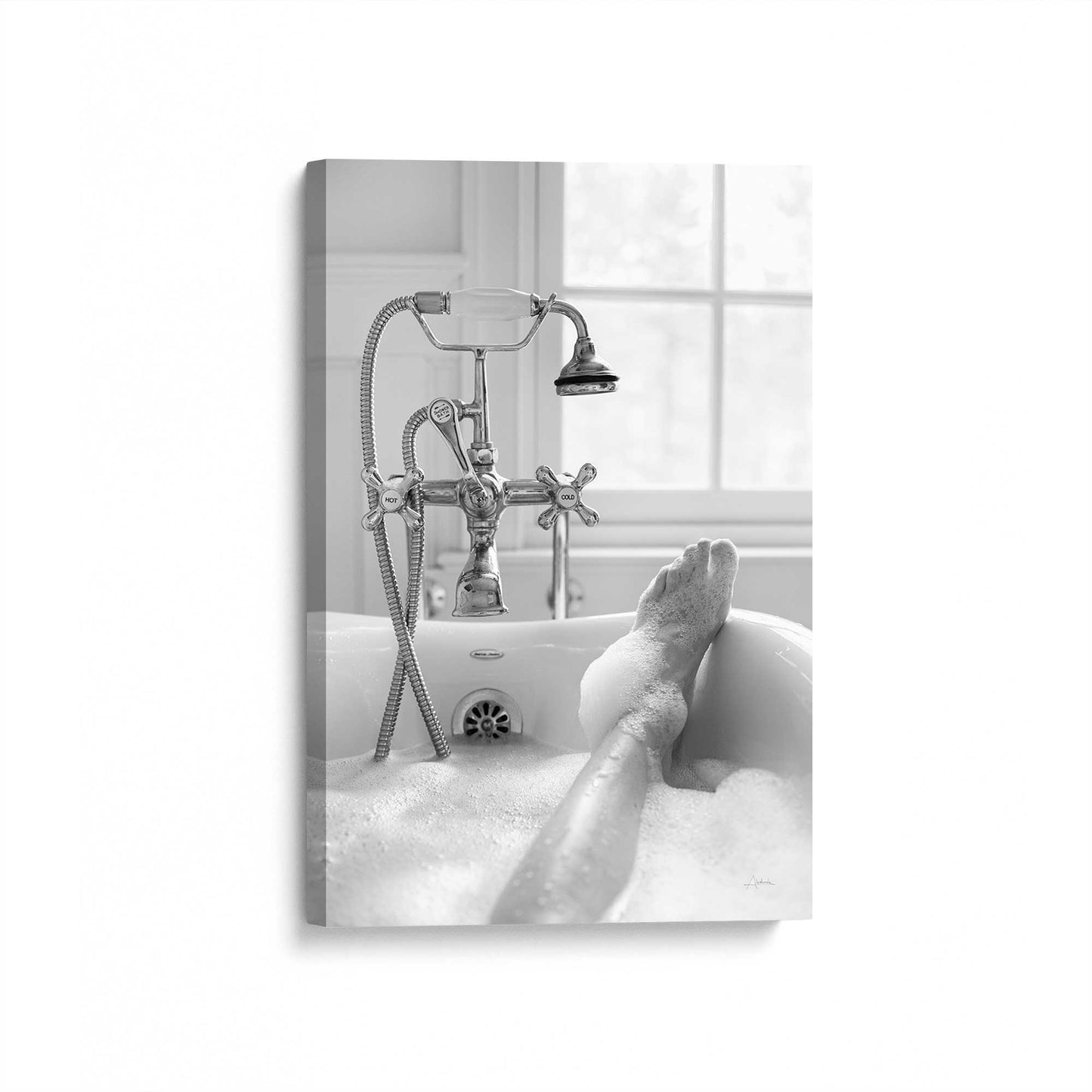 [Color:Stretched Canvas], Picture of art at an angle