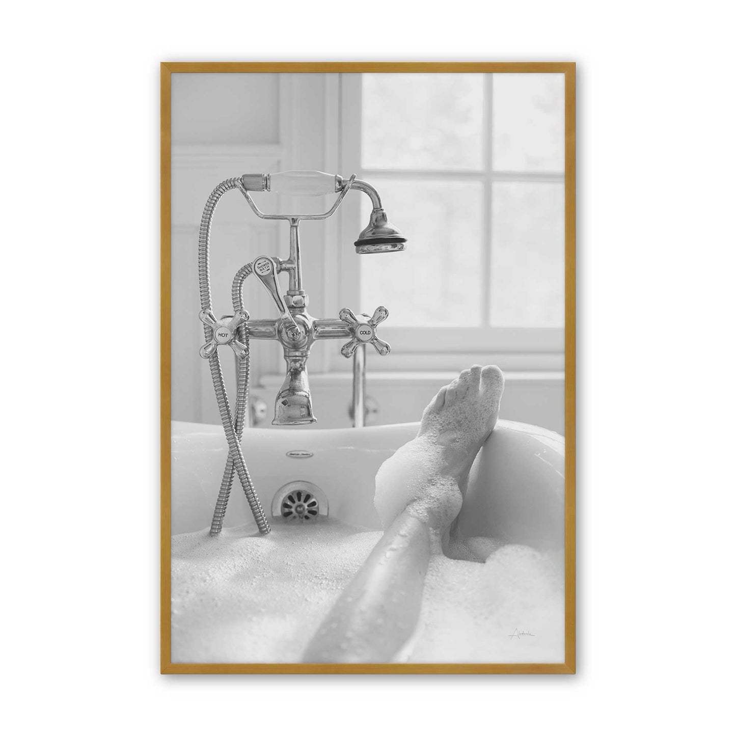 [Color:Polished Gold], Picture of art in a Polished Gold frame