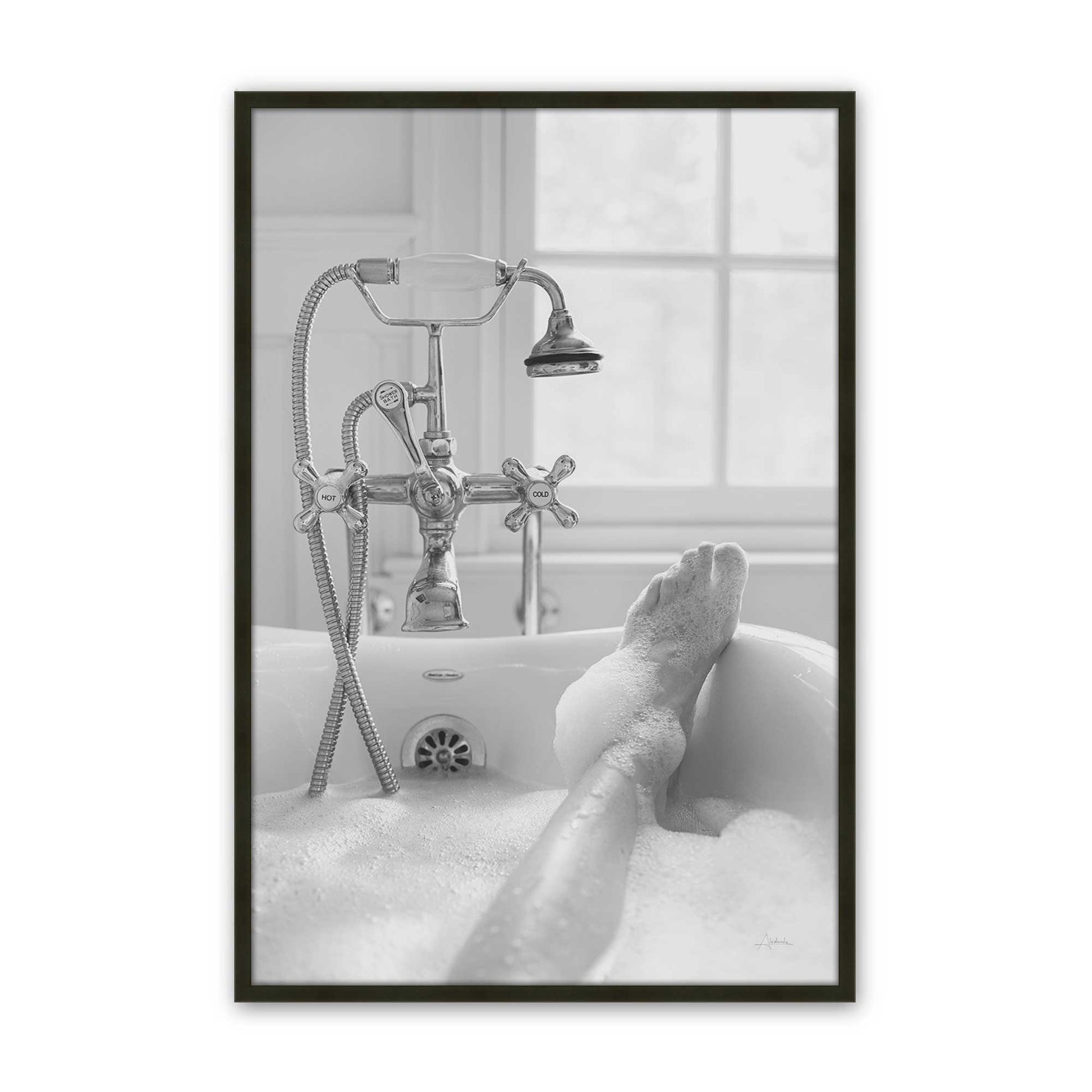 [Color:Satin Black], Picture of art in a Satin Black frame
