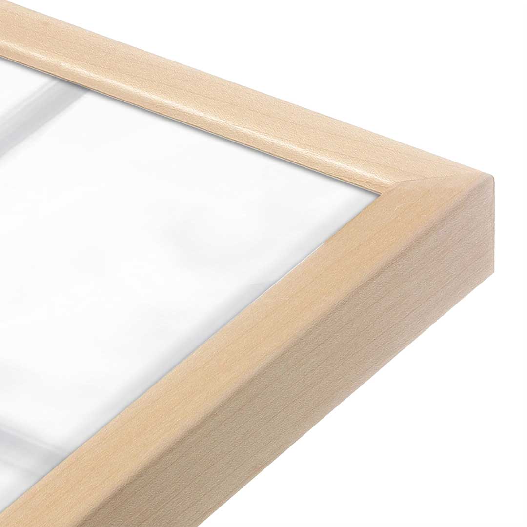 [Color:Raw Maple], Picture of art in a Raw Maple frame at an angle