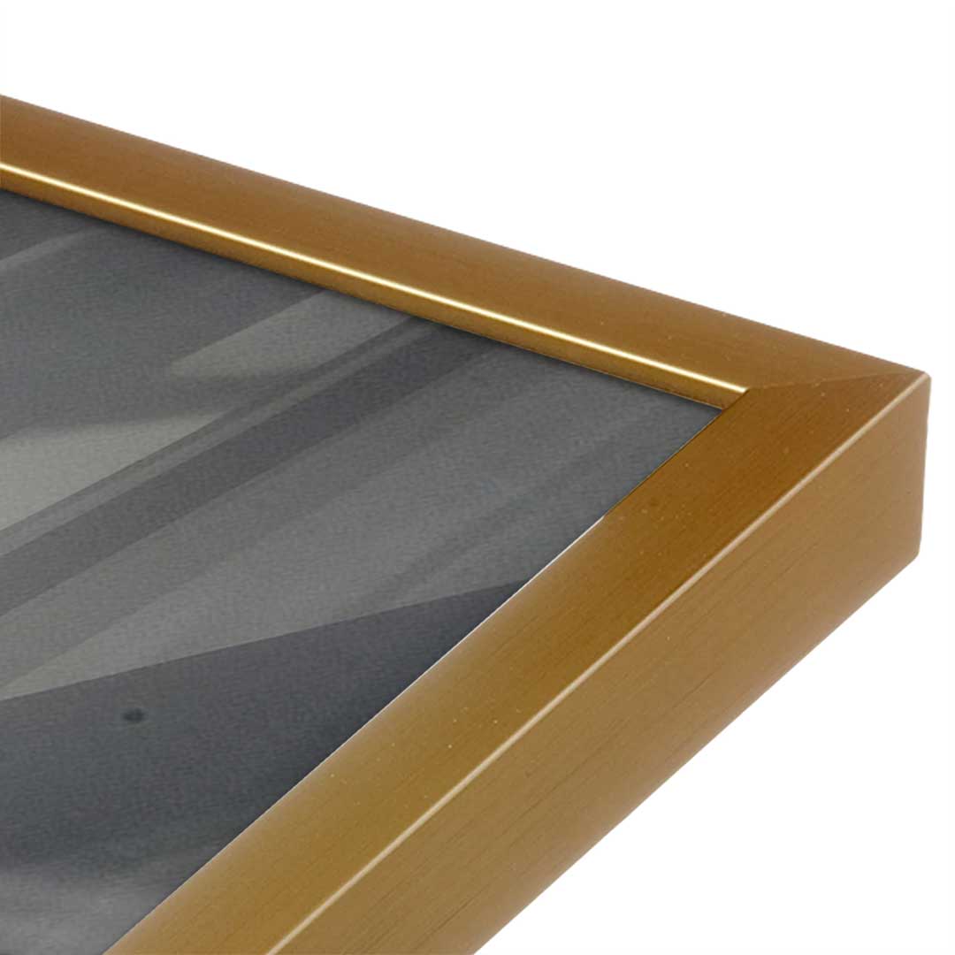 [Color:Polished Gold], Picture of art in a Polished Gold frame at an angle