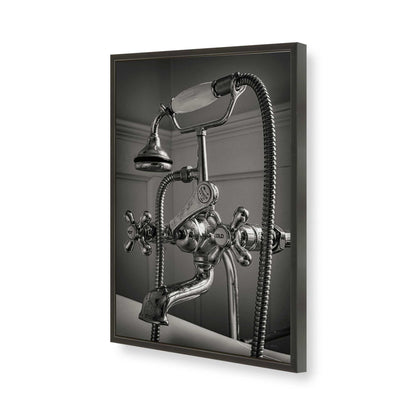 [Color:Satin Black], Picture of art in a Satin Black frame of the corner
