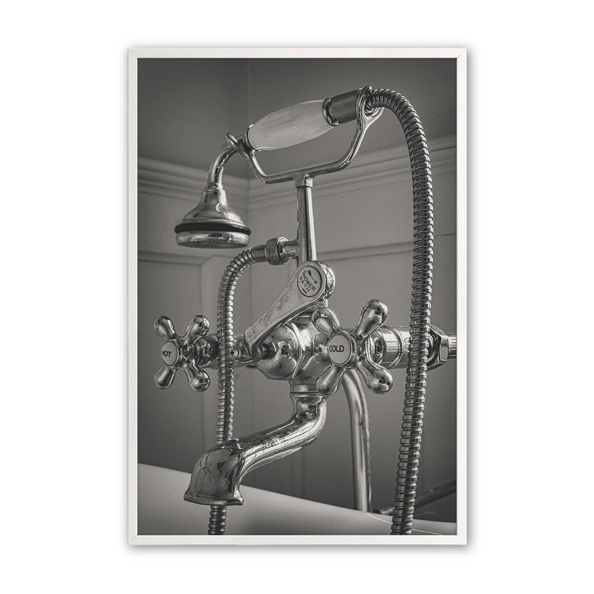 [Color:Opaque White], Picture of art in a Opaque White frame