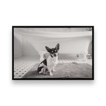 [Color:Satin Black], Picture of art in a Satin Black frame