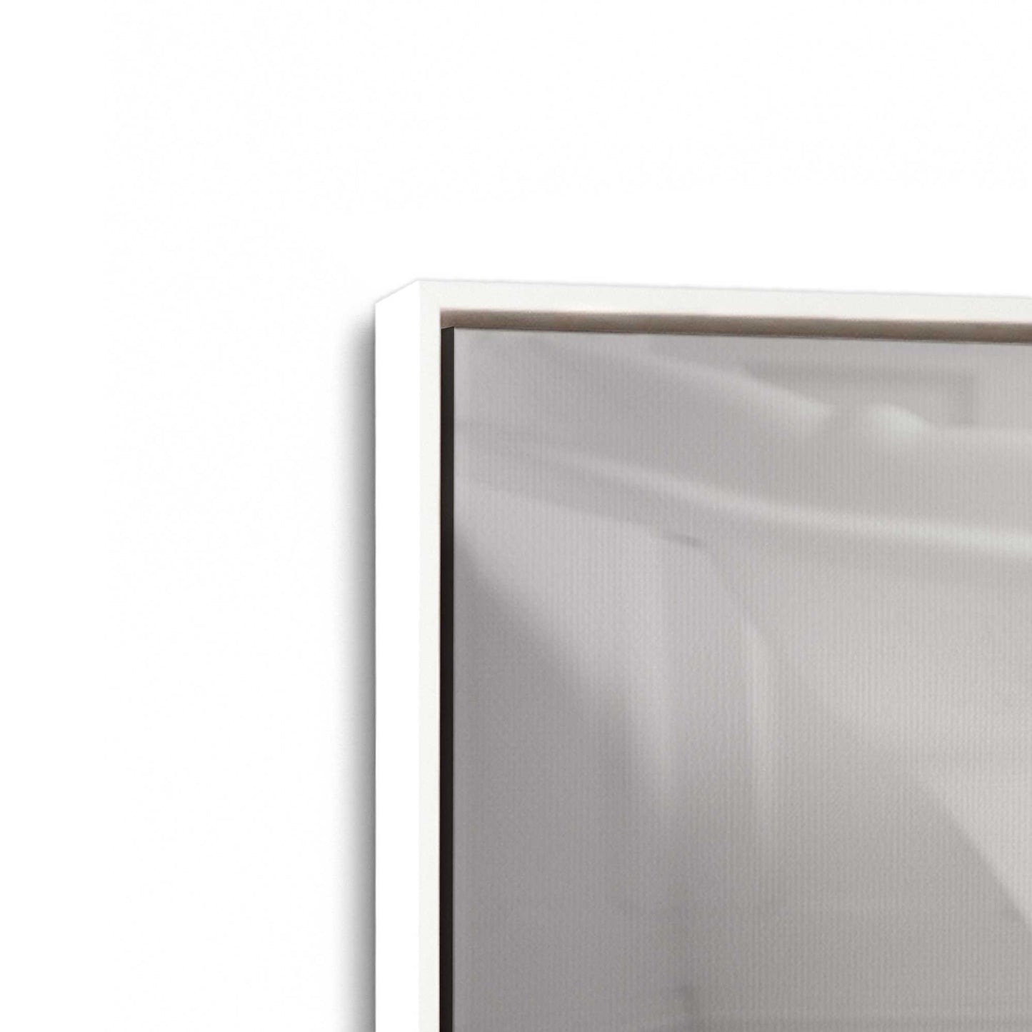 [Color:Opaque White], Picture of art in a White frame at an angle