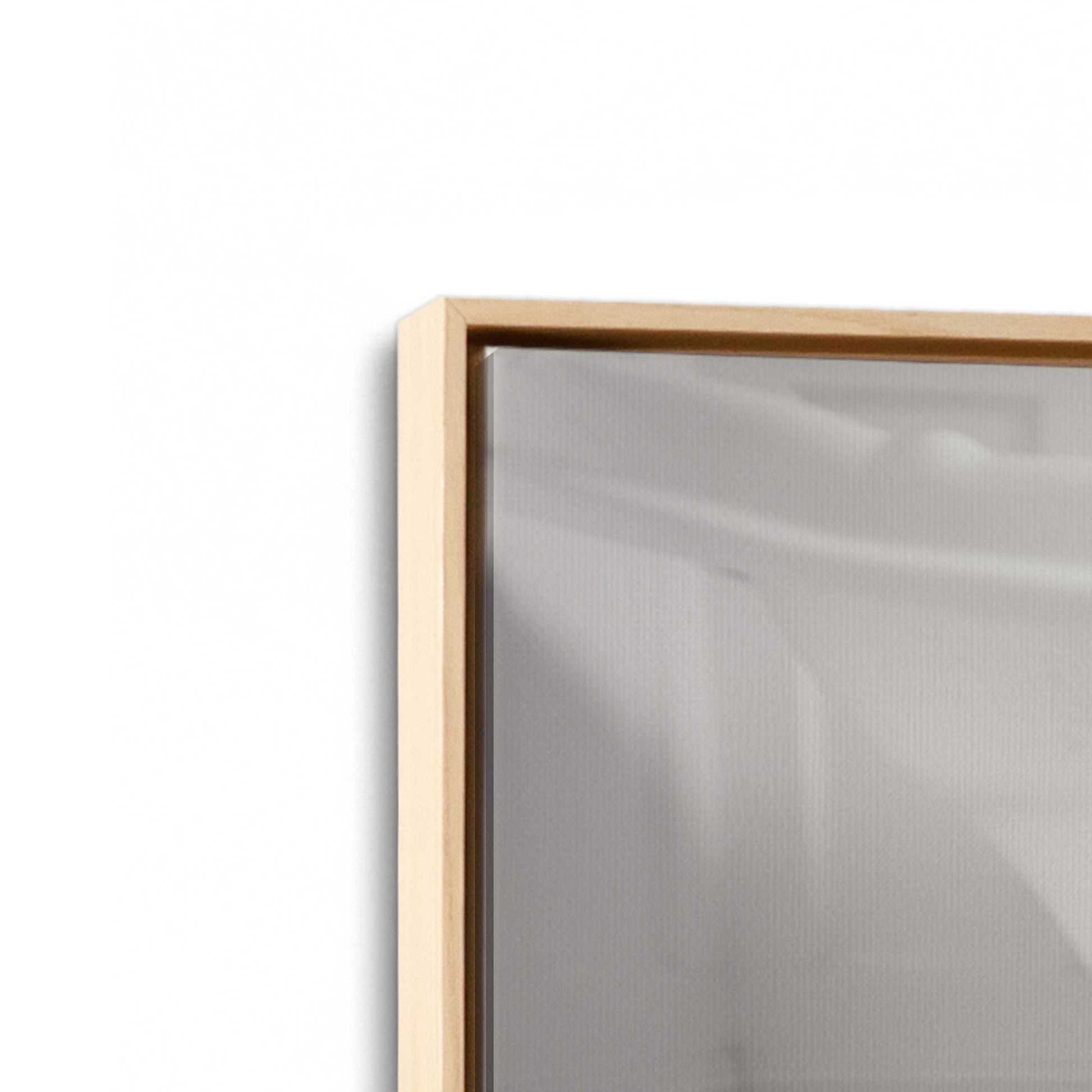 [Color:American Maple], Picture of art in a American Maple frame at an angle