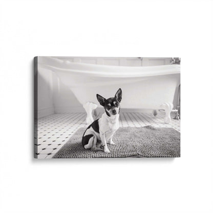 [Color:Stretched Canvas], Picture of art at an angle