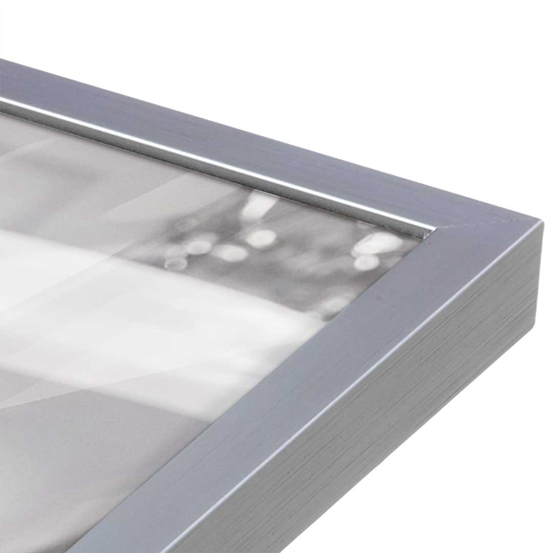 [Color:Polished Chrome], Picture of art in a Polished Chrome frame at an angle