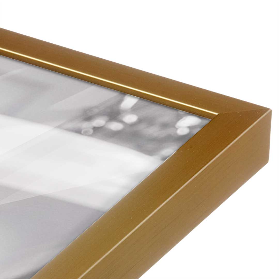 [Color:Polished Gold], Picture of art in a Polished Gold frame at an angle