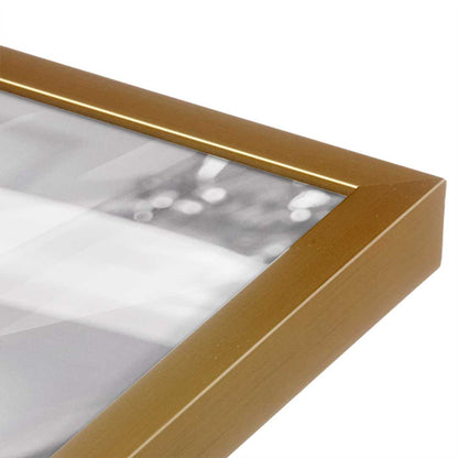 [Color:Polished Gold], Picture of art in a Polished Gold frame at an angle