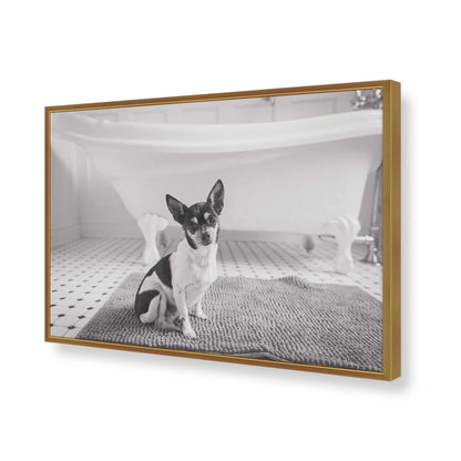 [Color:Polished Gold], Picture of art in a Polished Gold frame of the corner