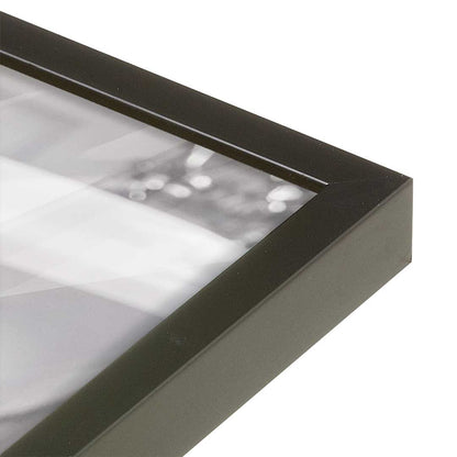 [Color:Satin Black], Picture of art in a Satin Black frame at an angle