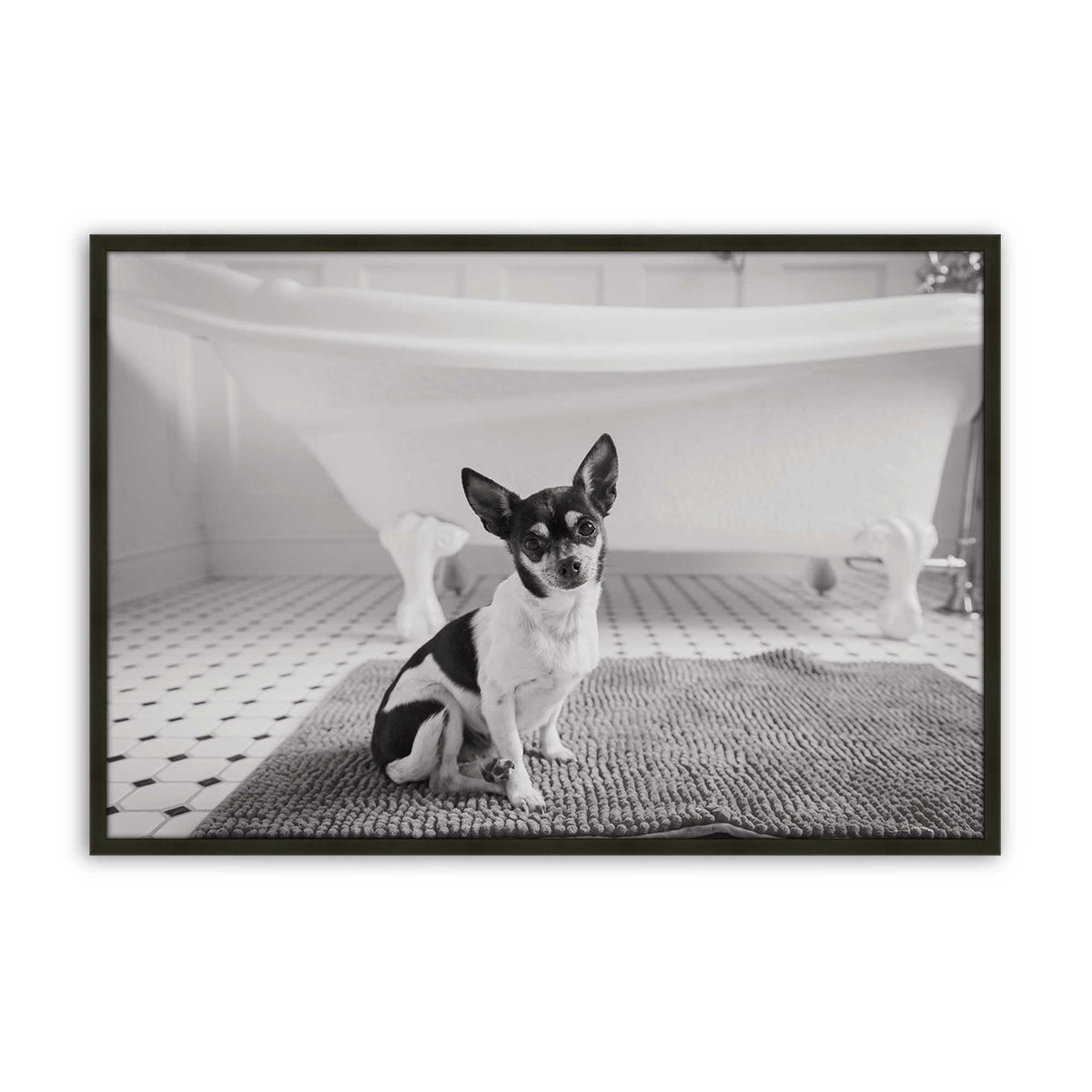[Color:Satin Black], Picture of art in a Satin Black frame