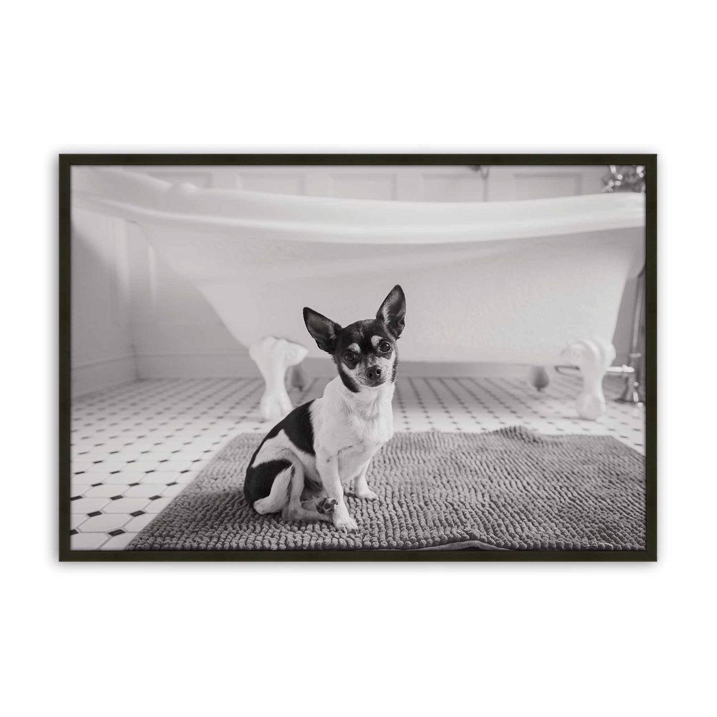 [Color:Satin Black], Picture of art in a Satin Black frame