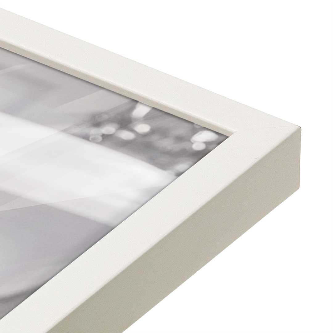 [Color:Opaque White], Picture of art in a Opaque White frame at an angle