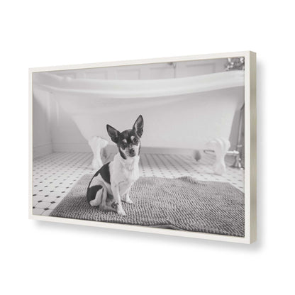 [Color:Opaque White], Picture of art in a Opaque White frame of the corner